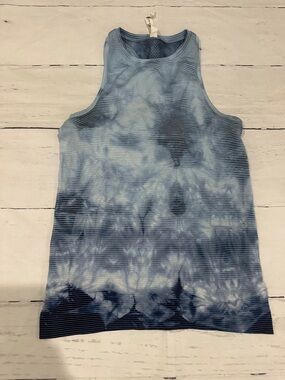 lululemon athletica swiftly tech tank 2.0 shibori midnight orchid tie dye size 6